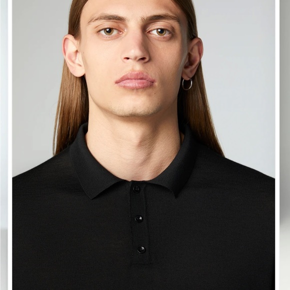 Manrico Cashmere Manhattan 100 Percent Cashmere quarter button polo - Picture 14 of 14